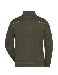 Herren Workwear Knitted Fleece Jacke Solid